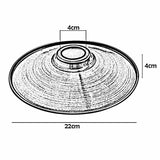 Brushed Flat Metal Ceiling Pendant Shade~1125