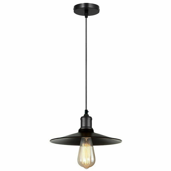 9 Inch Pendant Lighting Kitchen Ceiling Light Fixture Black 