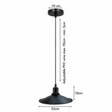 10 Inch Pendant Lighting Kitchen Ceiling Light Fixture Black