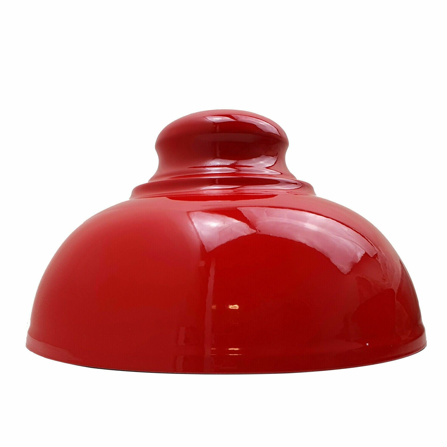 Red curvy lampshades.JPG