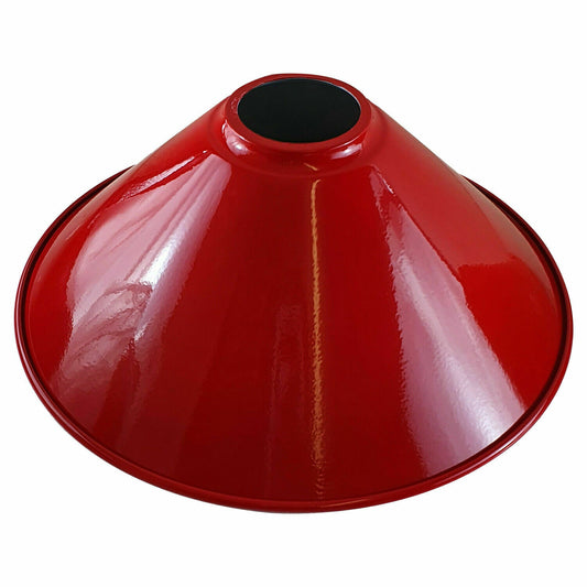 Red cone lampshades.JPG