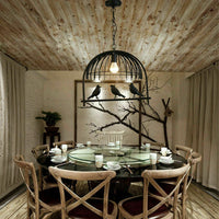 Birdcage Chandelier Brushed Silver pendant light ceiling lights hanging lights canada lighting