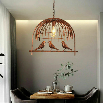 Vintage Bird Cage Chandelier Pendant Light