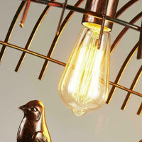 Birdcage Chandelier Pendant Light Copper