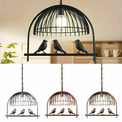  Brushed Silver Bird Cage Chandelier.JPG