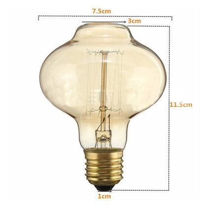 E26 MushRoom 60W Vintage Retro Industrial Filament Bulb 5 Pack ~ 1632