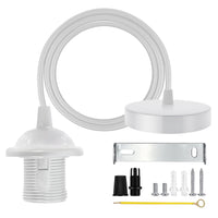 lamp holder types-light socket-ceiling lights holder-pendant cord kit-PVC pendant light