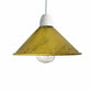 Yellow Brass Cone Pendant Lamp Shade.JPG