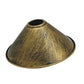 Yellow Brass Cone Lamp Shade.JPG