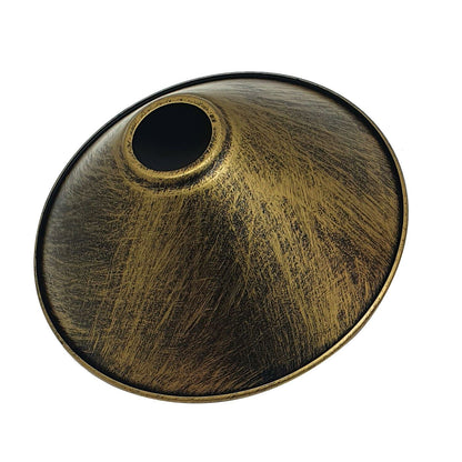 Brushed brass lamp shades