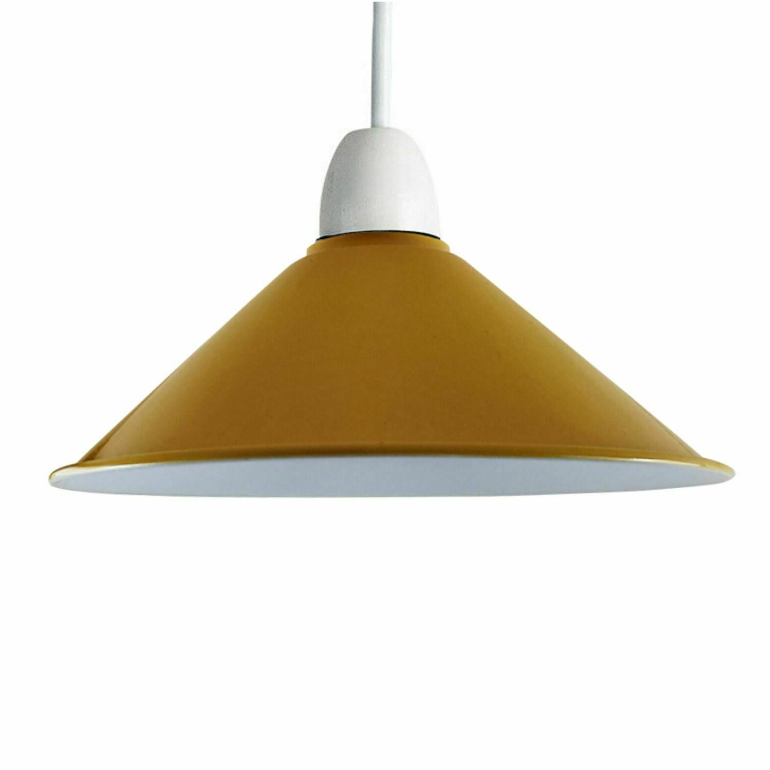 Yellow Cone Pendant Lamp Shade.JPG