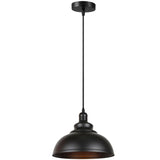 vintage Industrial Black Metal Curvy Shade Pendant Lights~1108