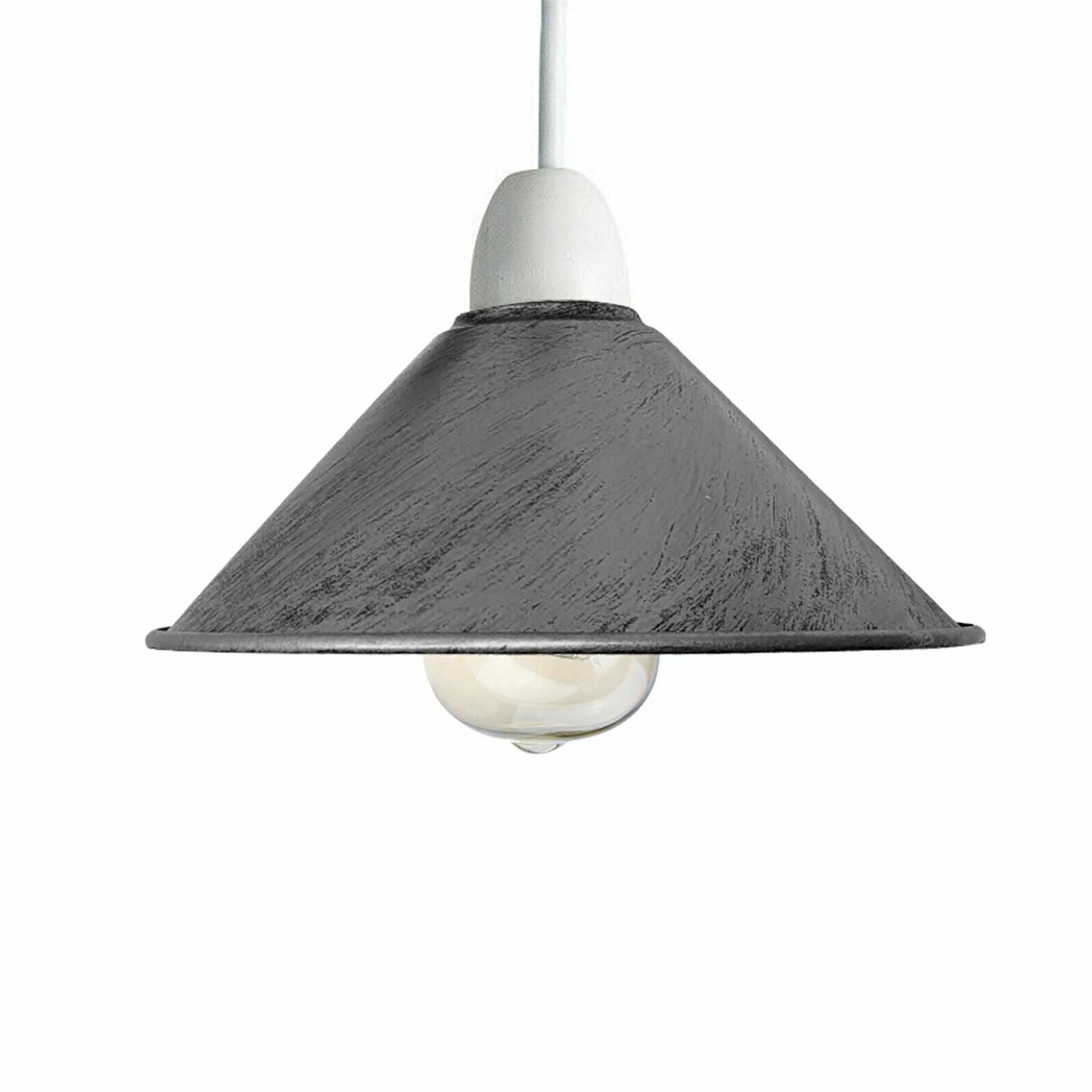 Grey Cone Pendant Lamp Shade.JPG