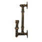 Brushed Copper Steampunk Water pipe Wall Sconce Light.JPG