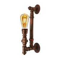 Industrial Wall Sconce Pipe Wall Light Steampunk Lamp ~1160