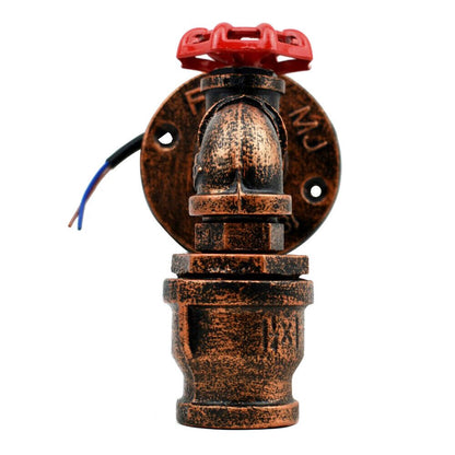 Rustic Red Water Pipe Wall Light.JPG