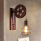 Pulley Wall Light Rustic Wall Sconce 