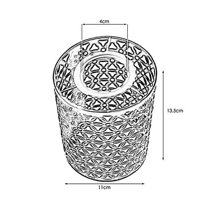 Retro Metal Easy Fit Drum Barrel Cage in White