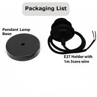 e27 pendant lighting- light bulb socket- Black Pendant Light Kit - E26 Socket-pendant light kits