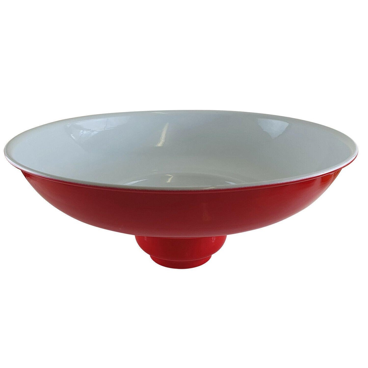 Red Wide Curvy Ceiling LampShade.JPG