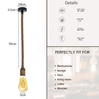 hemp rope lights - pendant rope light - rope lights hanging - hemp rope pendant light - hemp rope
