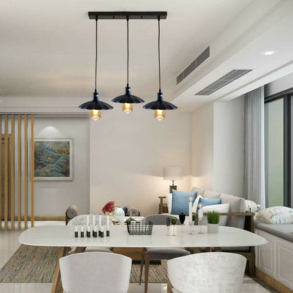 3 light black Ceiling Flower Pendant Light for dining room.JPG