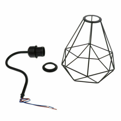 Industrial Vintage Wall Lamp Wire Cage Wall Sconces E26 Socket Home Farmhouse