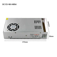 Adjustable DC Power Voltage Converter AC to DC Power Supply Transformer Enclosed Power Supplies 12V S 360 12