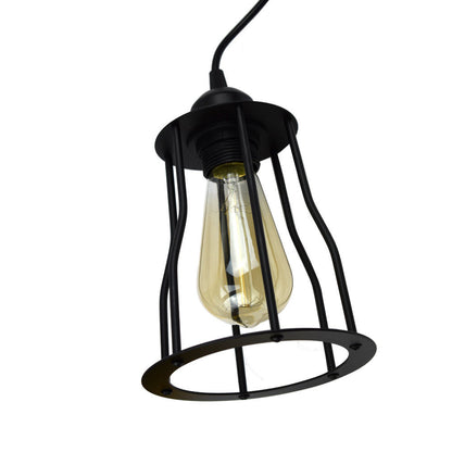 Industrial Cage Pendant Light Fixture 