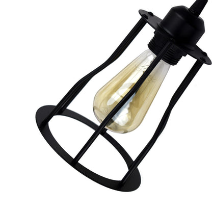 Industrial Cage Pendant Light Fixture 