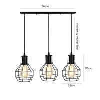 3-Light Pendant Lamp Hanging Light Fixture