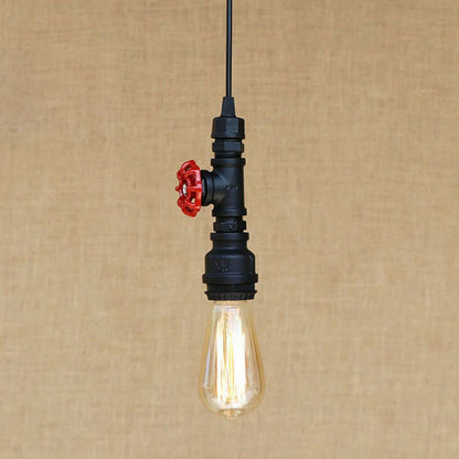 Industrial Steampunk Water Pipe Pendant Light