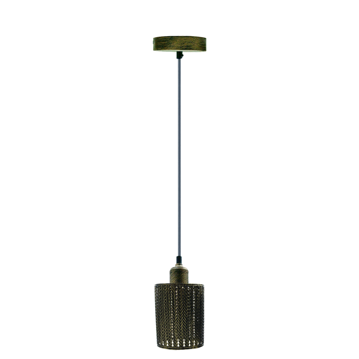 Industrial Cage Chandelier Cylinder Pendant Light Fixture