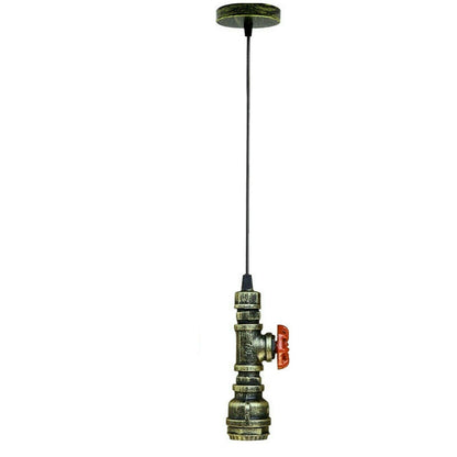 Industrial Steampunk Water Pipe Pendant Light