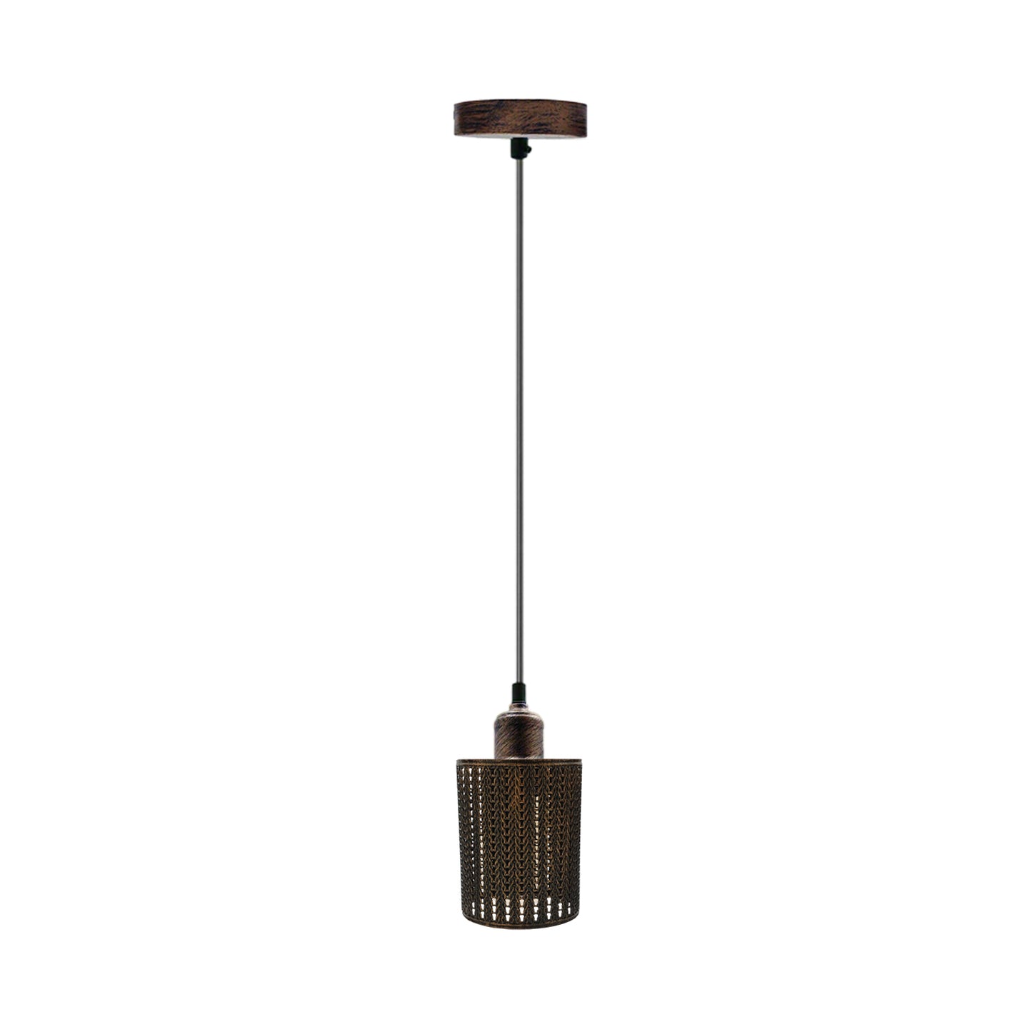 Industrial Cage Chandelier Cylinder Pendant Light Fixture