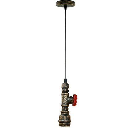 Industrial Steampunk Water Pipe Pendant Light