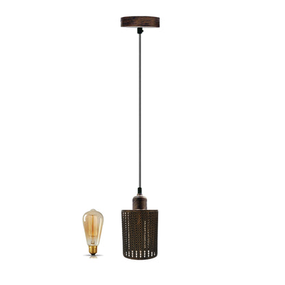 Industrial Cage Chandelier Cylinder Pendant Light Fixture