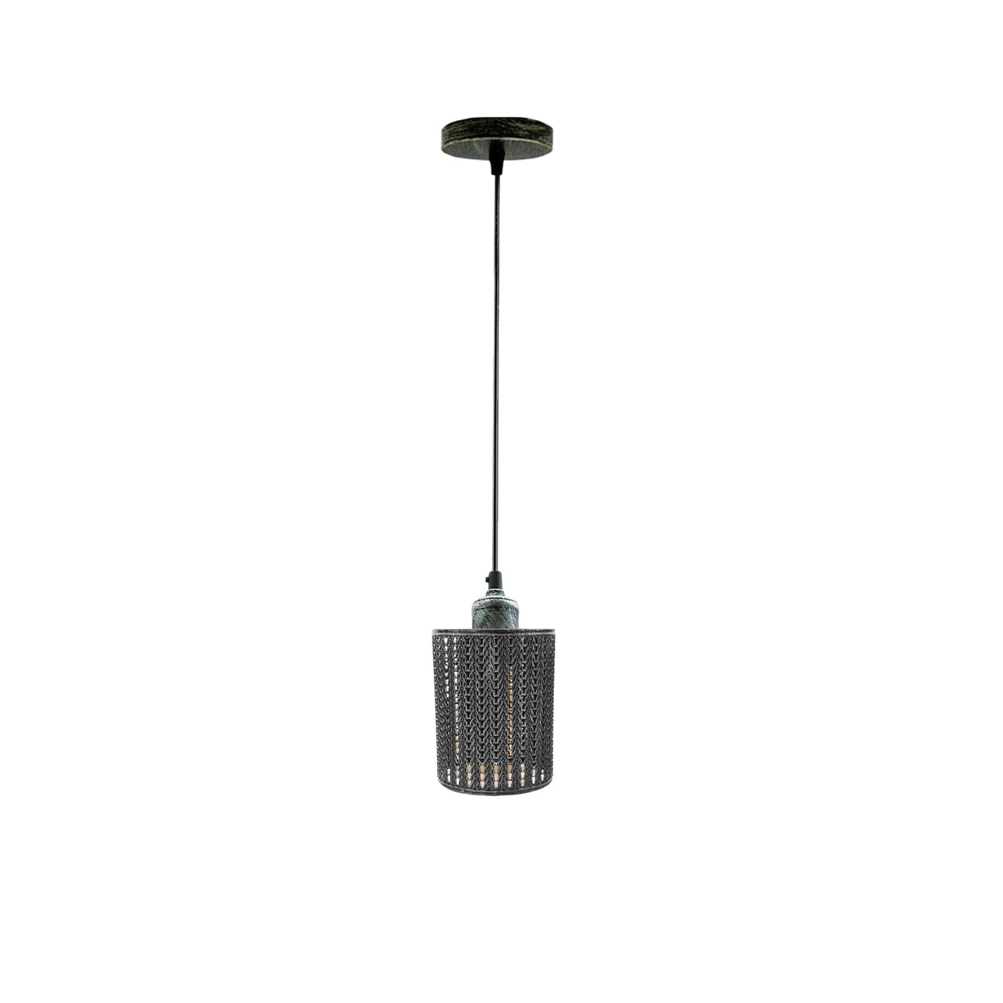 Industrial Cage Chandelier Cylinder Pendant Light Fixture