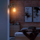 Brushed Silver Steampunk wall light for bed room.JPG