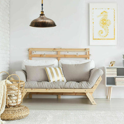 Twisted Rope Barn Dome shape Hanging Pendant Light