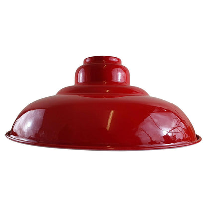 Red Wide Curvy Ceiling LampShade.JPG