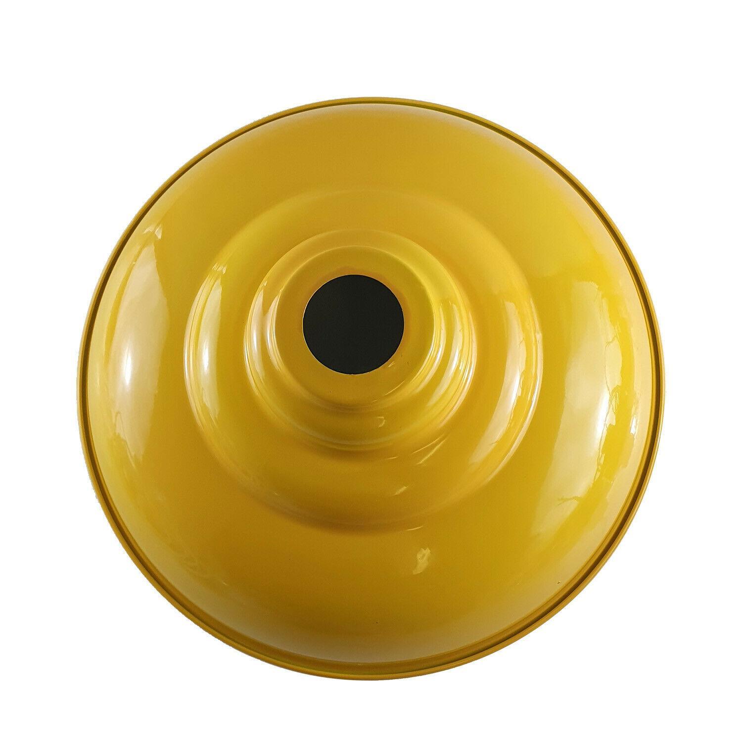 Yellow Wide Curvy Ceiling LampShade.JPG