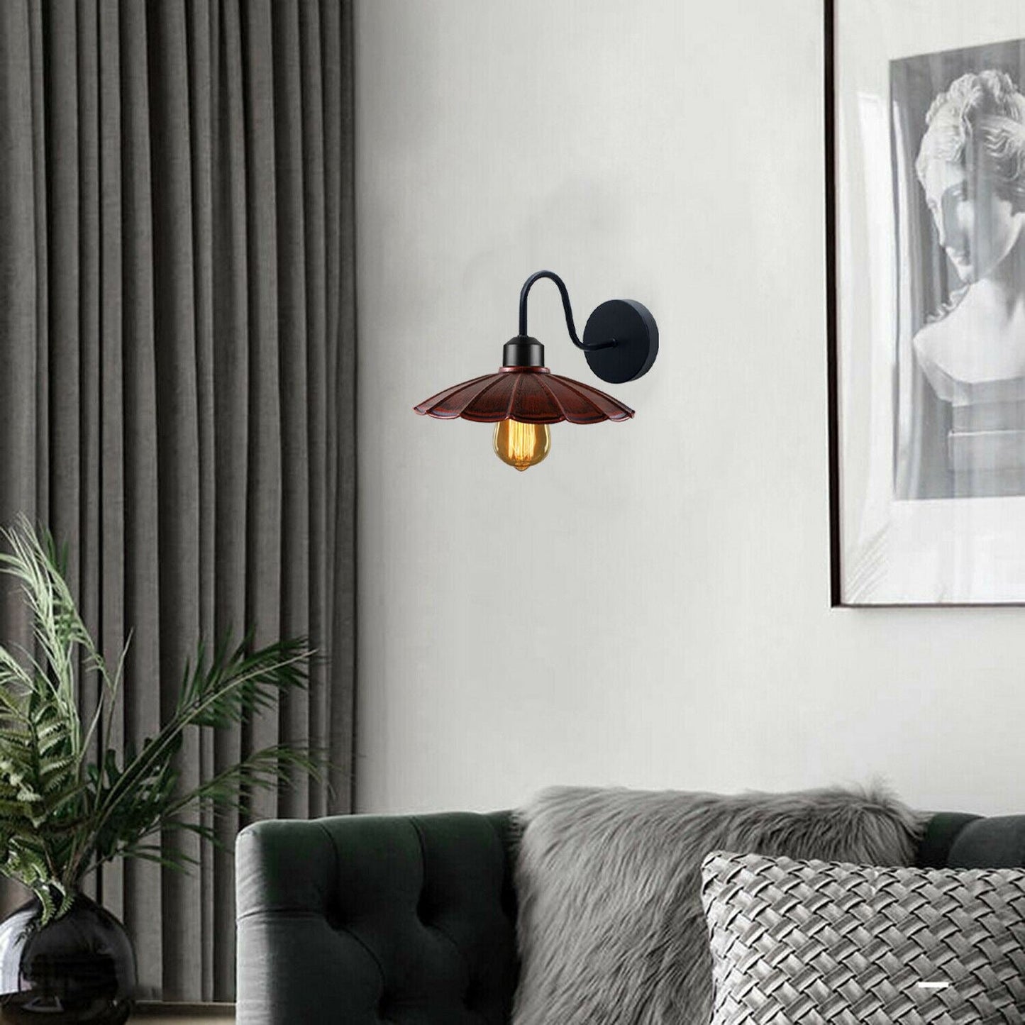 Vintage Industrial Umbrella shape Wall Lights