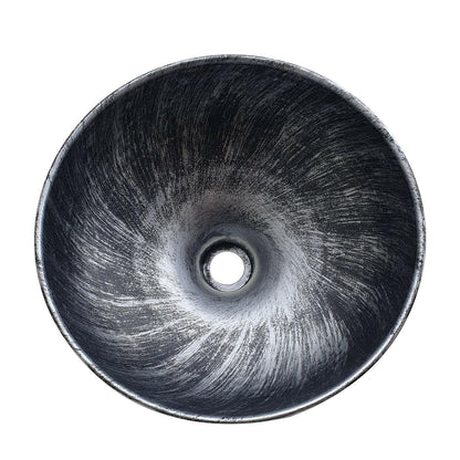 Brushed Silver Barn Style Metal Lampshade.JPG