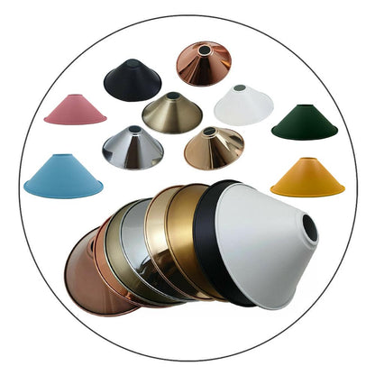 Industrial Cone Metal Easy Fit Pendant Lamp Shades