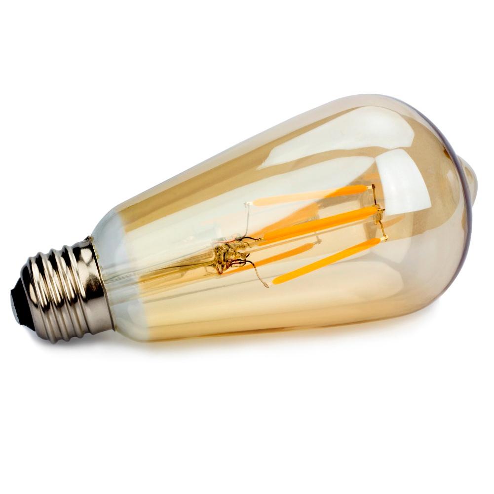 ST64 E26 LED Edison Light Bulb  4W Warm White Vintage Bulbs Dimmable 
