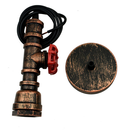 Rustic Red Water Pipe Light.JPG