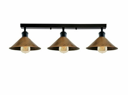  Vintage 3-Way Cone shades Flush mount Lights