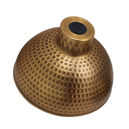 yellow brass Cuvy Slotted Lamp Shades for Ceiling Lights