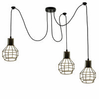 Spider Light Industrial Pendant Light Cage E26 Vintage Chandelier~1562